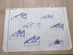 First sketches for the SOFIA shoe