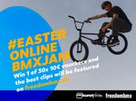 Beim Easter Online BMX Jam gibt es 30 Einkaufsgutscheine für kunstform BMX zu gewinnen und die besten Clips werden von uns gefeaturet.