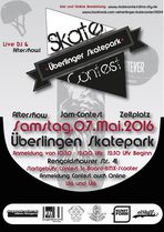 Im Skatepark von Überlingen findet am 7. Mai 2016 ein BMX- und Skatecontest statt