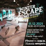 Es ist Winter, es ist kalt, deshalb hat der kunstform BMX Shop am 11. Dezember 2021 die Skatehalle Berlin für eine BMX-Session gemietet.