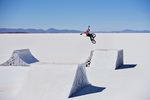 Daniel Dhers rides and flies around his BMX Salt Park Project in Uyuni, Bolivia between April 8th and 11 th 2016 // Camilo Rozo/Red Bull Content Pool