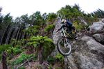 Boulderdash, Whakarewarewa Forest, Rotorua. Rider: Keegan Wright - Giant NZ. Photo: John Colthorpe, Eivomedia