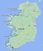 Reiseroute Irland
