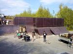 Auch in diesem Jahr haben die Sportpiraten wieder eine neue Rampe für den Butcher Jam im Schlachthof Flensburg gebaut