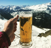 beer drinking mountains