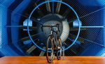 Das Swiss Side Hadron Carbon-Laufrad beim Test im Windkanal. (Foto: ©Swiss Side)