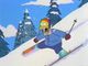 Homer Simpson Skiing