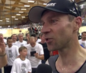 Jens Voigt im Interview nach dem Stundenweltrekord. (Foto: Eurosport)