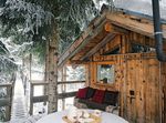 Snow Cabin WInter House Home Mountains Treehouse Pinterest