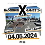 BMX trifft auf Skateboarding: Die RadebronX Games gehen am 04. Mai 2024 in die nächste Runde. In diesem Sinne: Save the date!