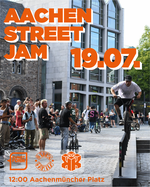 Der Aachen Street Jam hat sich zu einer festen Größe im hiesigen BMX-Eventkalender entwickelt. Am 19. Juli 2025 ist es wieder soweit!