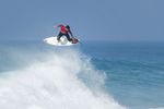 Former World Champion Gabriel Medina of Brazil advances to the Semifinals of the 2017 Quiksilver Pro France after defeating 2012 World Champion Joel Parkinson of Australia in Quarterfinal Heat 4 at Hossegor, Landes, France. Medina won with a heat total of 15.20 points (out of a possible 20.00) for airs, barrels and turns and also snapped a surfboard in two pieces while attempting an aerial maneuver.