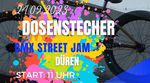 Nicht weniger als 8 Spots sollen am 24. September 2023 auf dem Dosenstecher BMX Street Jam in Düren angesteuert werden. Mehr dazu hier.