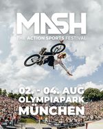 Zum zehnjährigen Jubiläum des Munich Mash wird BMX-technisch ein hochkarätiger Spine-Minirampcontest im Münchener Olympiapark geboten.