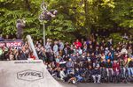 Alec Danelutti ging im Parkbereich genauso steil wie auf der Minirampe