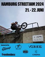 SAVE THE DATE! Der legendäre Hamburg BMX Streetjam geht vom 21. bis 22. Juni 2024 in die nächste Runde. Hier erfährst du mehr!