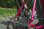 Das BMX Rad war ab dem Zeitpunkt dauerhaft defekt und es gab viel zu improvisieren
