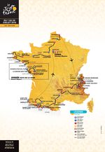 Die Strecke der Tour de France 2018 wurde am 17. Oktober offiziell in Paris bekannt gegeben. (Quelle: ASO)
