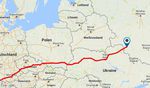 Die bisherige Strecke, die Jonas Deichmann seit München zurückgelegt hat. Quelle: eurasiachallenge.com