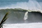 Kai Lenny of Hawaii places second in heat 3 round one of the WSL 2017 Puerto Escondido Challenge