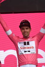 Tom Dumoulin (Team Sunweb) siegt beim Einzelzeitfahren auf der 1. Etappe des 101. Giro d