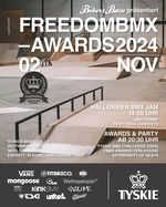 SAVE THE DATE! Die freedombmx Awards 2024 finden am 02. November im Rahmen des berühmt-berüchtigten Halloween Jams in Hannover statt.