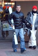 Antonio Banderas Skiing