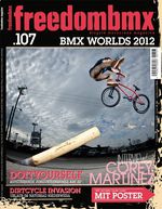 Corey Martinez auf dem Cover von freedombmx 107- In derselben Ausgabe hatte er auch ein Interview
