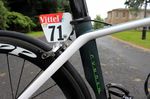 The former world champion launched his CVNDSH brand last year and the logo - designed by the Harrogate-based Lift Agency - features on the seattube. The 