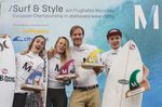 Pricegiving 5. European Championship in “Stationary Wave Riding” 2015 at the Munich Airport, Germany