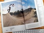 Daan van der Linden auf der Inhaltsseite von Ausgabe 325 des Monster Skateboar Magazines