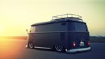 Matte Black VW Camper Van