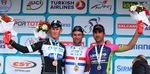 Cavendish und Renshaw zusammen auf dem Podium der Tour of Turkey. (Foto: Tim de Waele)