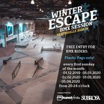 Winter Escape! Der kunstform BMX Shop und Subrosa spendieren euch vom 1. Dezember 2019 bis zum 5. April 2020 insgesamt 5 Sessions in der Skatehalle Berlin.
