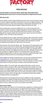 Factory Media Press Release