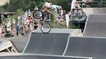 Bevor es in der Eliteklasse rundging, war beim Woodstone-Festival 2024 in Skatepark Wendelstein zunächst der BMX-Park-Nachwuchs an der Reihe.