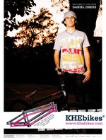 2010 folge der nächste Sponsoringclou von KHEbikes: Niemand Geringers als Daniel Dhers unterschrieb einen Vertrag bei der Karlsruher BMX-Firma. Natürlich bekam der X-Games-Goldmedaillist seine eigene Signatureline und fügte darauf haufenweise Trophäen zu seiner Sammlung hinzu 
