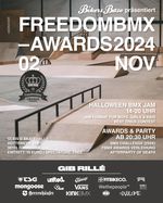 SAVE THE DATE! Die freedombmx Awards 2024 finden am 02. November im Rahmen des berühmt-berüchtigten Halloween Jams in Hannover statt.