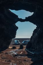 Hjörleifshöfði Höhle bei Vík