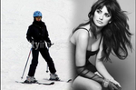 Penelope Cruz Skiing