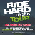 Nach fast zwei Jahren Zwangspause findet vom 29.04.–01.05. der erste Stopp der Ride Hard Session Tour 2022 im Skatepark St. Wendel statt.