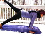 Yoga Plank Snow Ski
