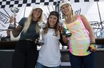 Die Gewinnerinnen des Vans BMX Pro Cup 2018 in Sydney (v.l.n.r.): Angie Marino (2.), Teresa Azcoaga (1.) und Ellie Chew (3.)
