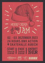 Im der Skatehalle Aurich findet am 1. Advent 2023 wieder einmal der Merry Crisis Jam statt. Hier findest du alle Infos zu der Familienfeier in Ostfriesland.