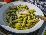 Van Life Camping Recipe Wild Garlic Pesto Pasta