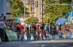 Nils Politt (Katusha-Alpecin) gewinnt die 4. Etappe der Deutschland Tour 2018. Für den Deutschen ist der Tagessieg der letzten Etappe in Stuttgart sein erster Sieg als Profi. (Foto: ©Isaak Papadopulous)