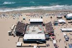 Auch in diesem Jahr wurde für den Vans BMX Pro Cup in Huntington Beach wieder ein temporärer Betonbowl am Strand der kalifornischen Surfmetropole aufgebaut