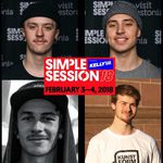 Felix Prangenberg, Miguel Smajli, Robin Kachfi und Felix Donat werden auf der Simple Session 2018 in Estland den kunstform BMX Shop representen